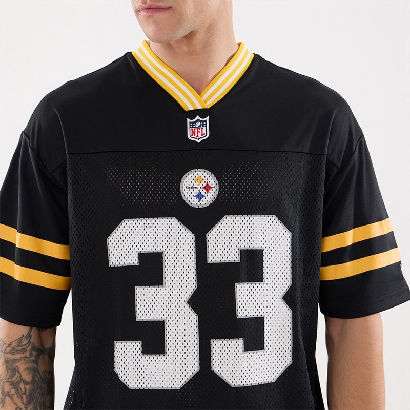 Mens Pittsburgh Pirates Mesh T-Shirt Black - Image 3