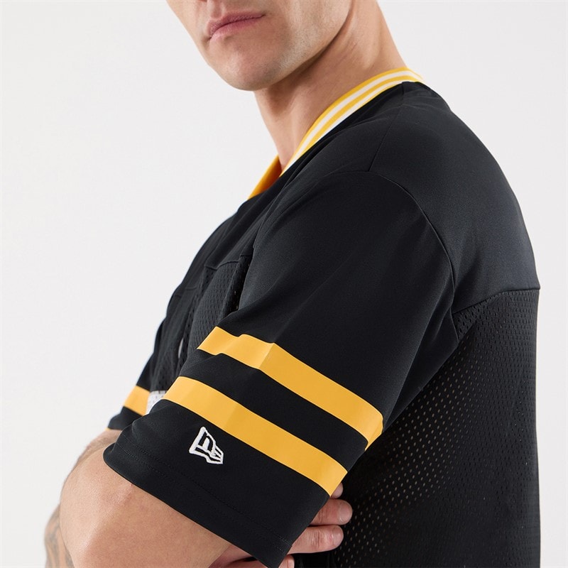 Mens Pittsburgh Pirates Mesh T-Shirt Black - Image 5