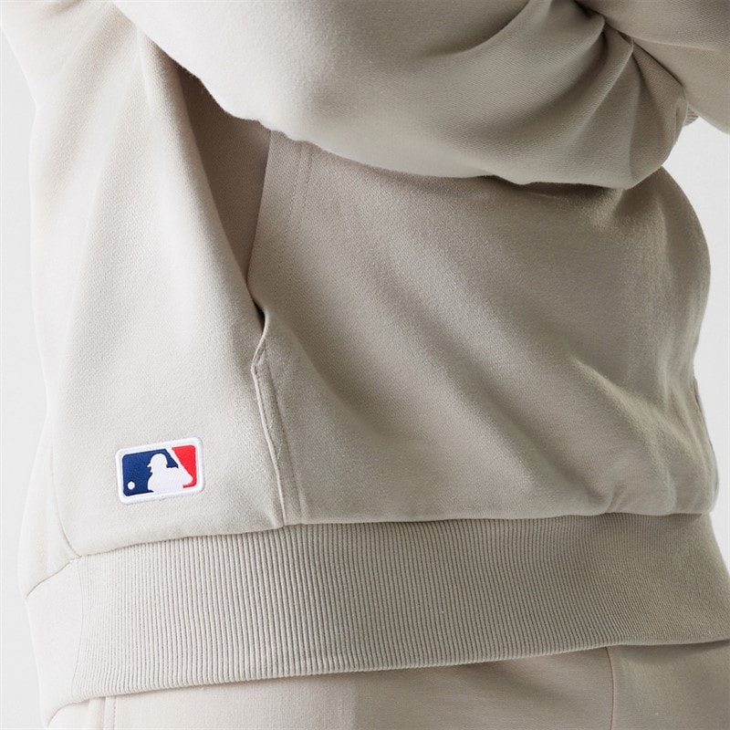Mens New York Yankees Hoodie Stone - Image 4