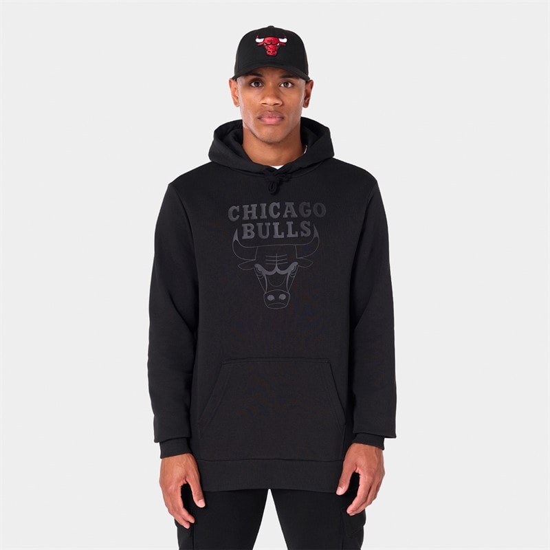 Mens Chicago Bulls Hoodie Black/Black - Image 1