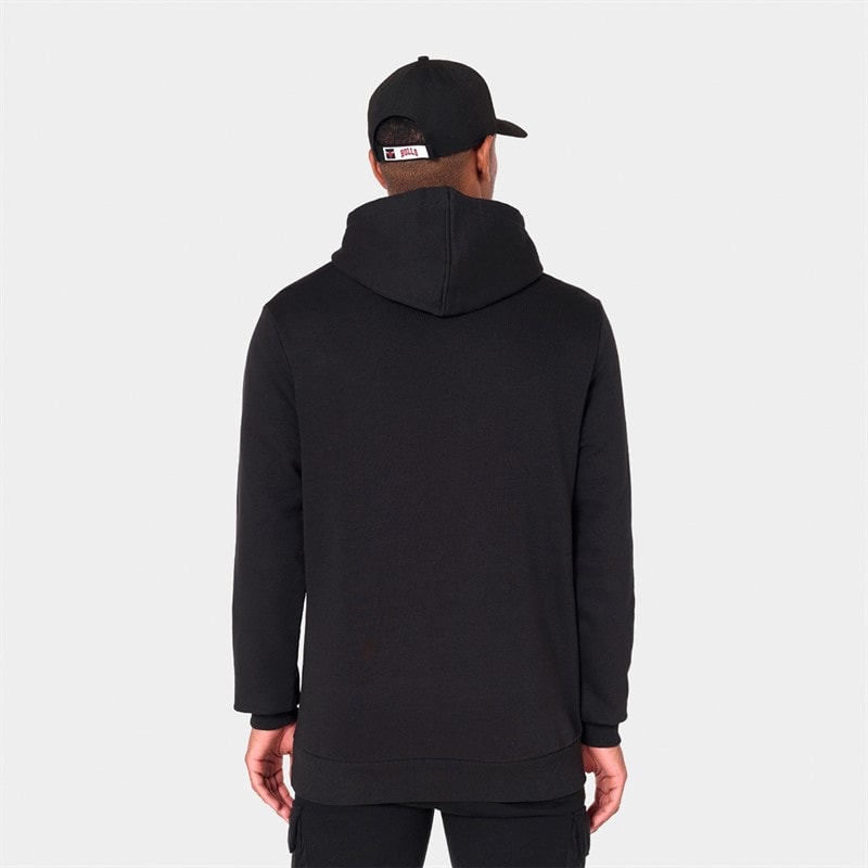 Mens Chicago Bulls Hoodie Black/Black - Image 2