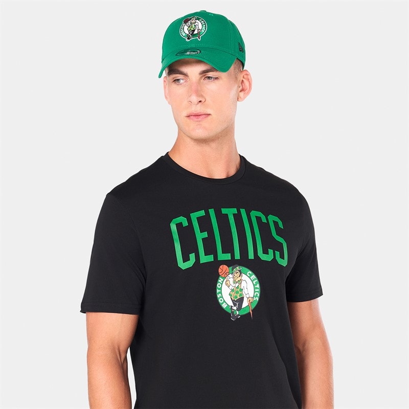 Mens Boston Celtics T-Shirt Black - Image 3