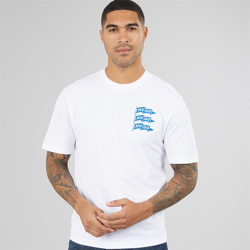 HUGO Mens Nalien T-Shirt White