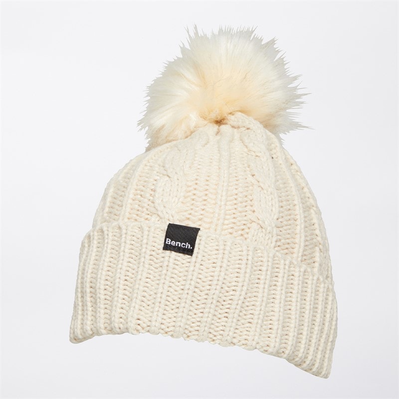Womens Ivanna Bobble Hat Cream - Image 4
