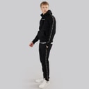 Mens Guttell Tracksuit With Branded Tape Detail Black