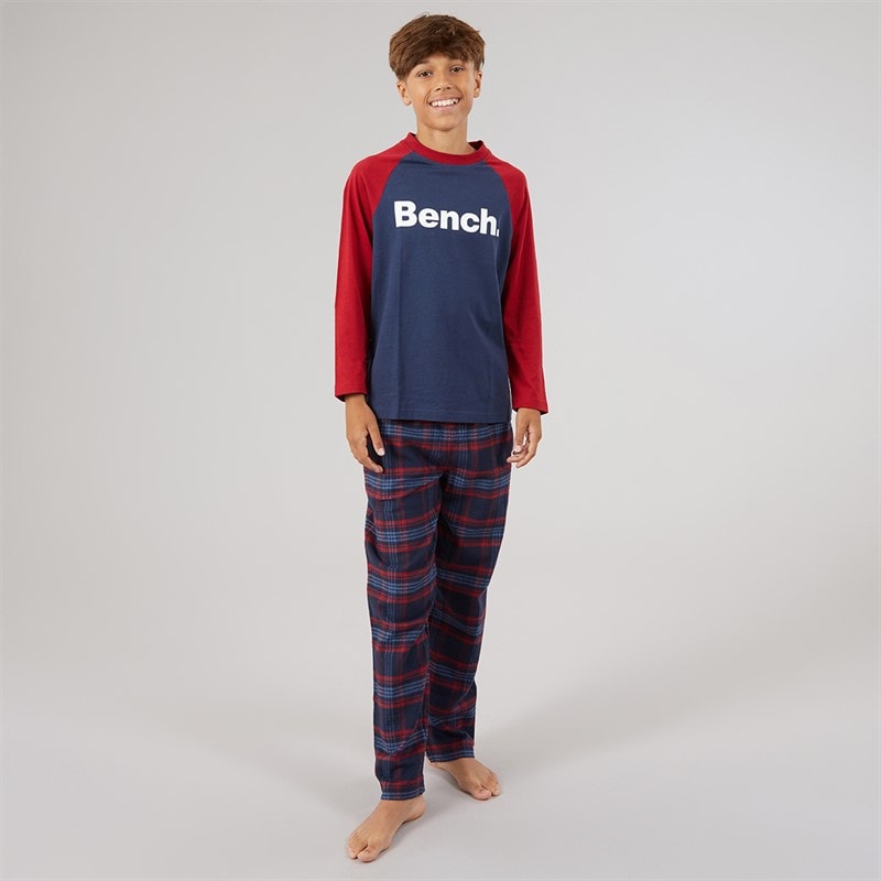 Boys Clowes Pyjamas Navy/Red - Image 1