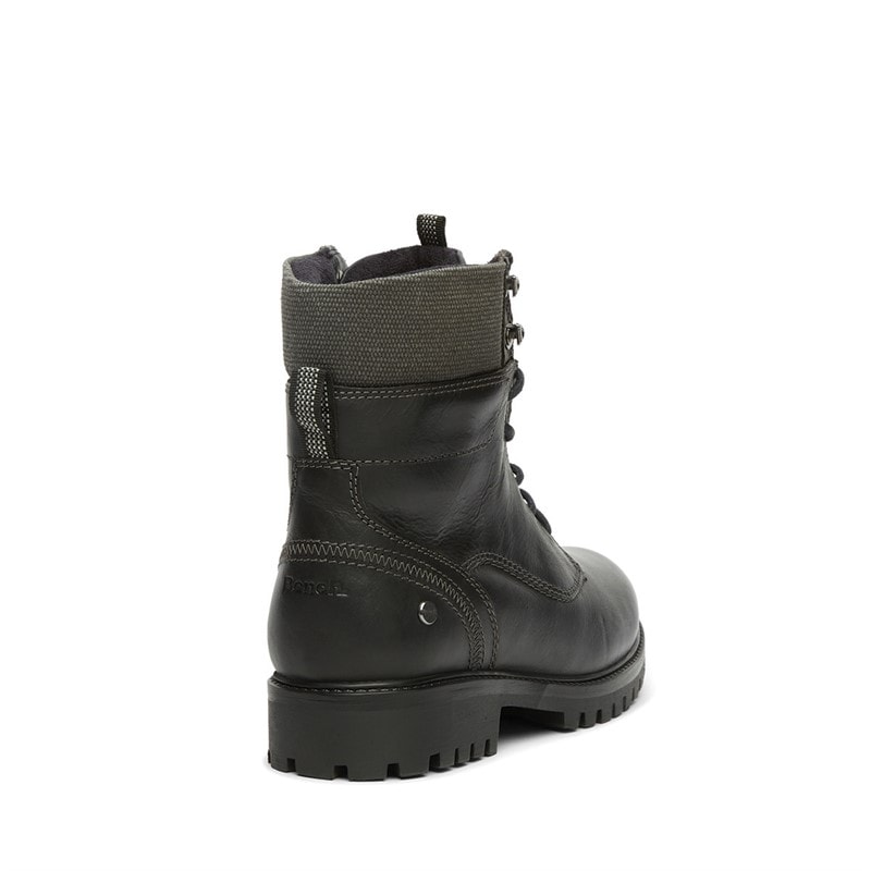 Mens Oldham Aviator Boots Black - Image 3