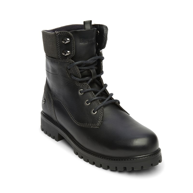 Mens Oldham Aviator Boots Black - Image 4