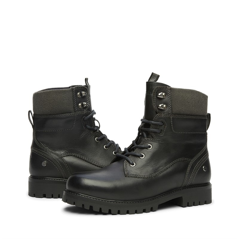 Mens Oldham Aviator Boots Black - Image 5