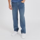Mens Jeffers Loose Fit Jeans Mid Blue Wash