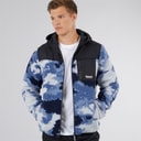 Mens Sableo Fleece Hoodie Blue Camo