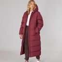 Womens Elli Maxi Length Waterproof Jacket Cordovan