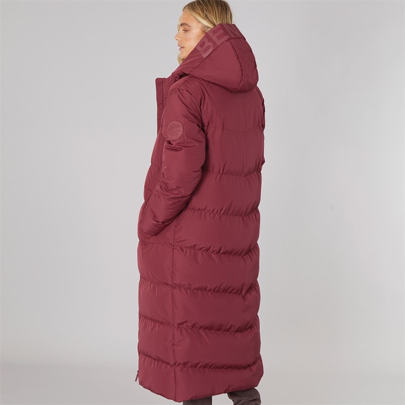 Womens Elli Maxi Length Waterproof Jacket Cordovan - Image 2