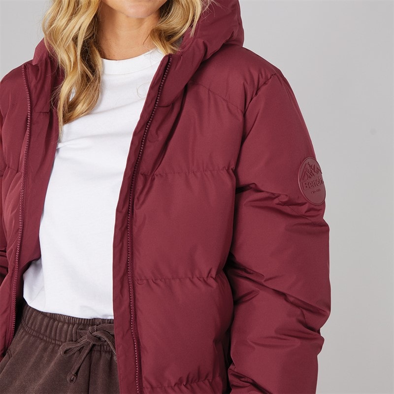 Womens Elli Maxi Length Waterproof Jacket Cordovan - Image 3
