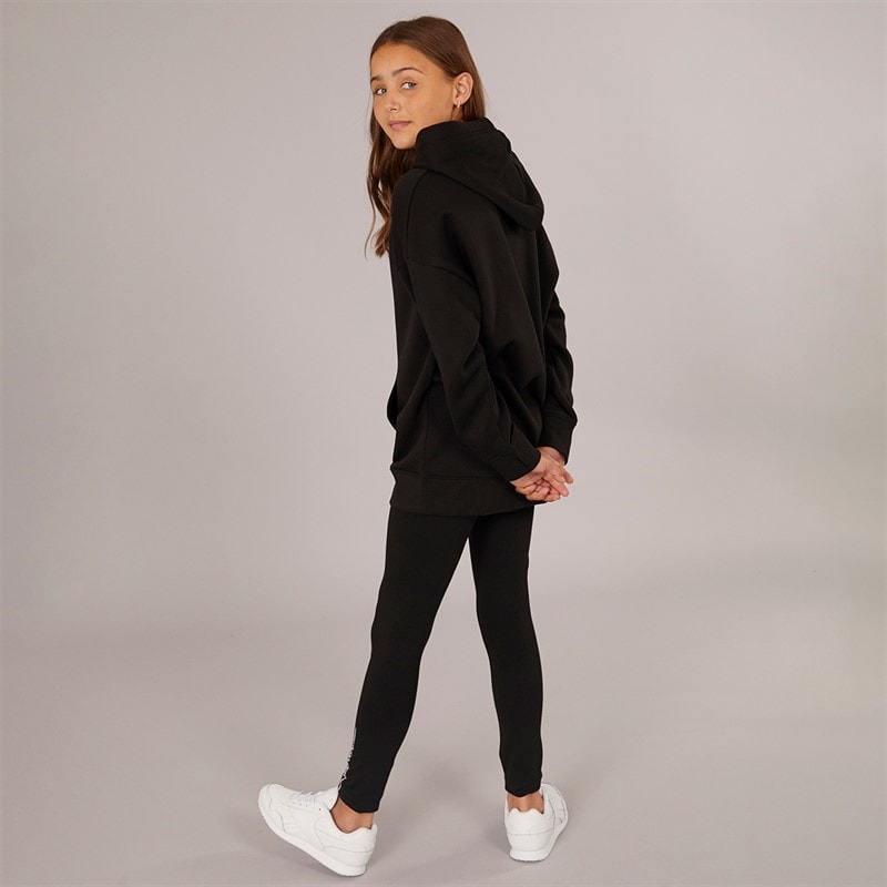 Girls Gilnda Hoodie And Leggings Tracksuit Black - Image 2
