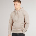 Mens Trassi Hoodie Stone Grey