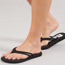 Womens Invisa Flip Flops Black