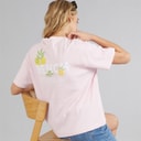 Womens Kassa Oversized T-Shirt Pink