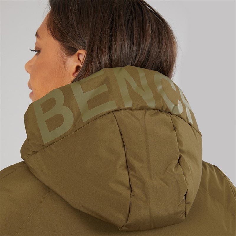 Womens Eli Maxi Length Waterproof Jacket Dark Olive - Image 5