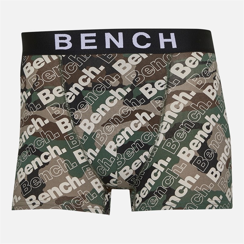 Mens Seven Pack Jacquard Waistband Bamboo Boxer Shorts Camo AOP/Charcoal Marl/Khaki/Camo AOP/Steel Grey/Ground Coffee/Black - Image 2