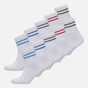 Mens Ten Pack Quarter Socks White