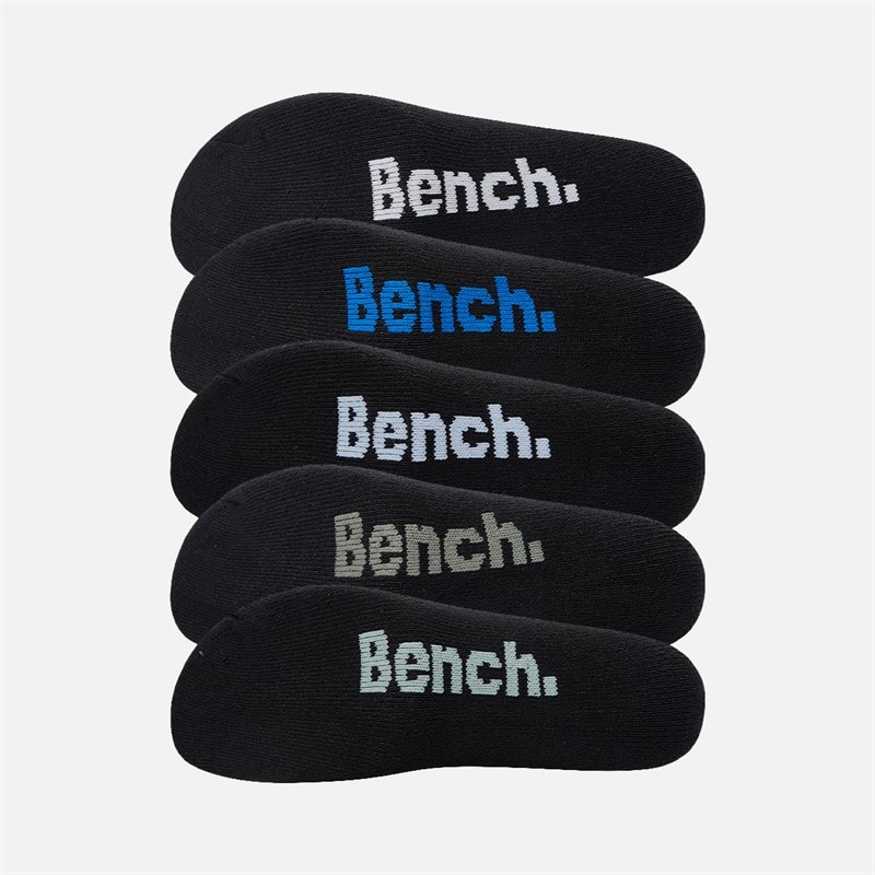 Mens Ten Pack Quarter Socks Black - Image 2