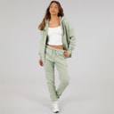 Womens Zelun Tracksuit Sage Green