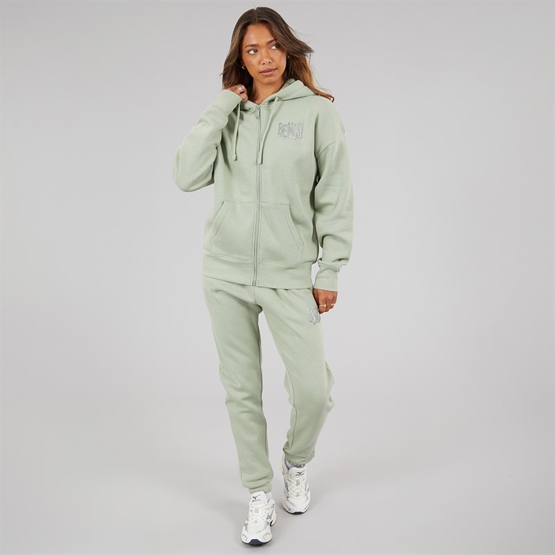 Womens Zelun Tracksuit Sage Green - Image 4