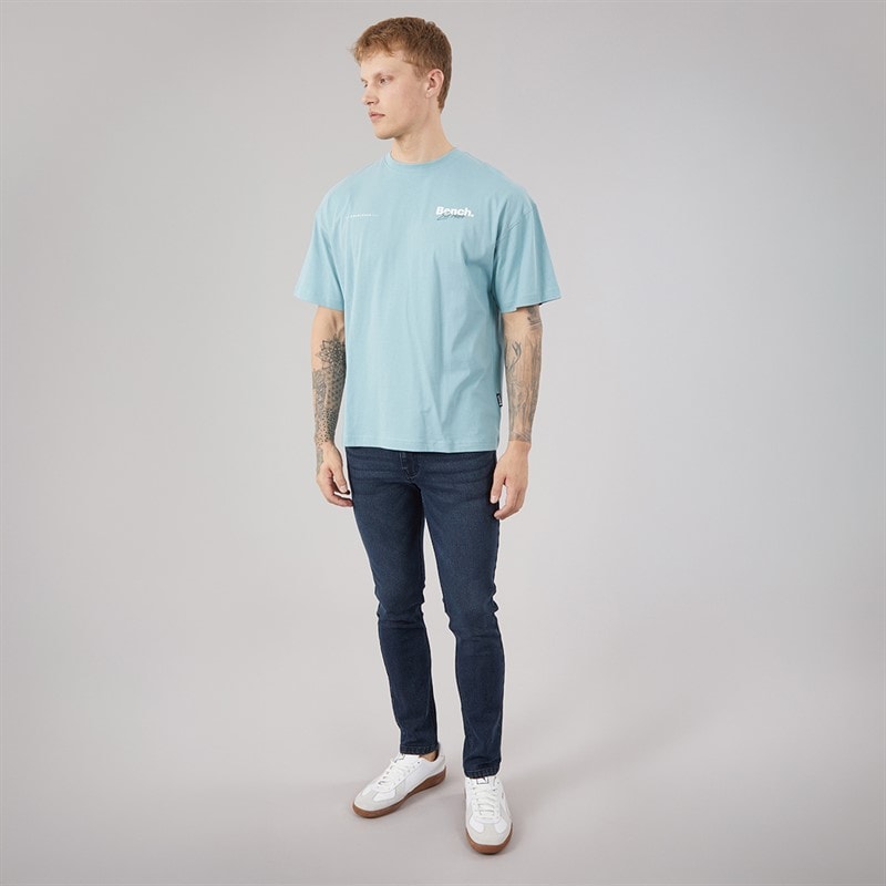 Mens Tedder Slim Jeans Dark Indigo Wash - Image 4