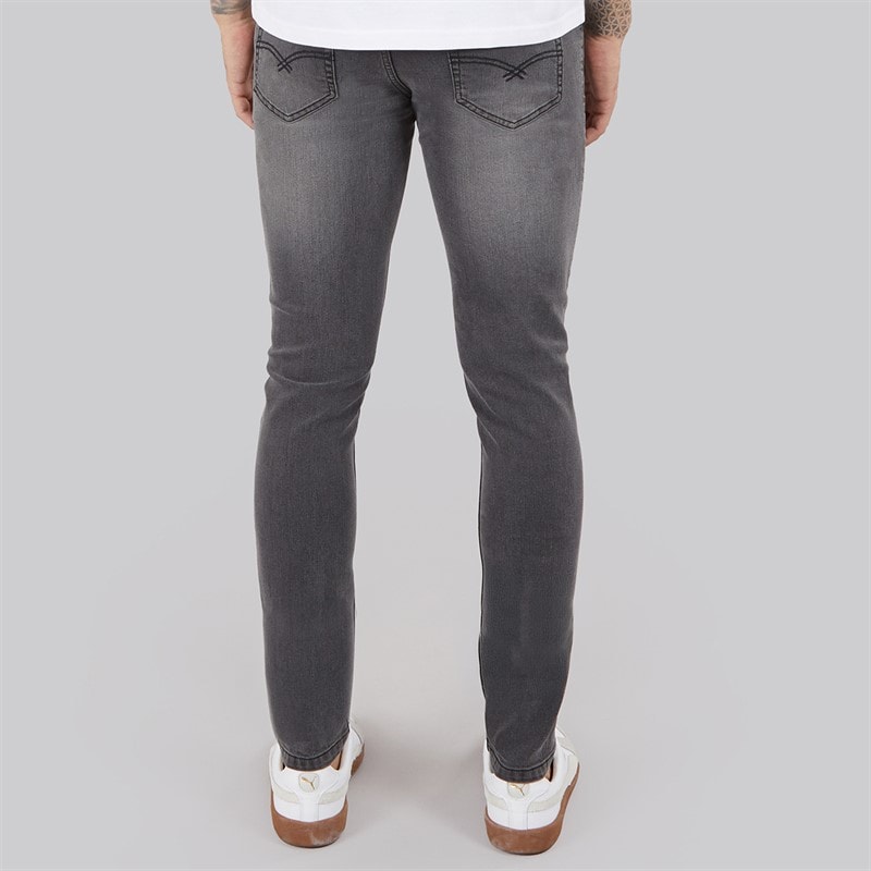 Mens Sivada Skinny Jeans Mid Grey - Image 2