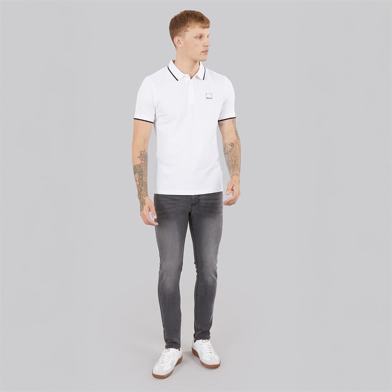Mens Sivada Skinny Jeans Mid Grey - Image 4