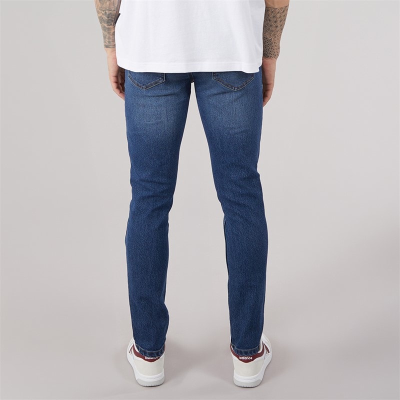 Mens Sivada Skinny Jeans Mid Blue Wash - Image 2