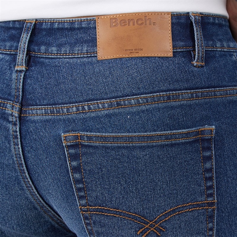 Mens Sivada Skinny Jeans Mid Blue Wash - Image 3