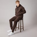 Mens Petrocca Tracksuit Coffee Brown