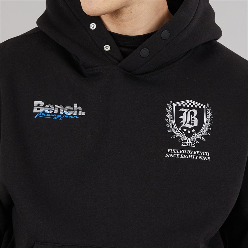 Mens Buxian Oversized Hoodie Black - Image 5