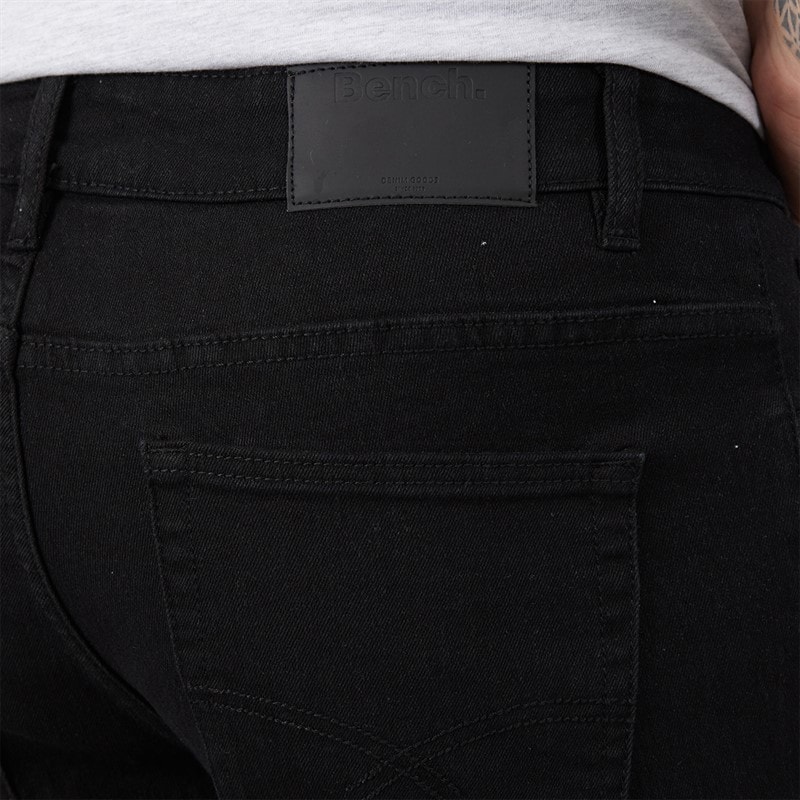 Mens Tedder Slim Jeans Black - Image 3