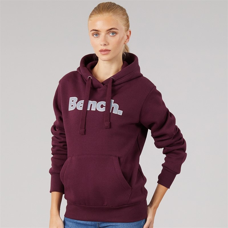 Womens Tealy Overhead Hooded Sweat With Print Cherry Lacquer - Image 3