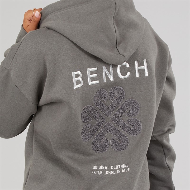 Womens Amba Hoodie With Boucle Graphic Charcoal - Image 5