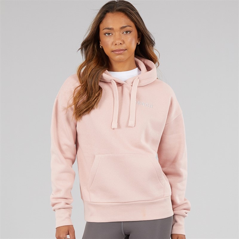 Womens Amba Hoodie With Boucle Graphic Light Dusky Pink - Image 2
