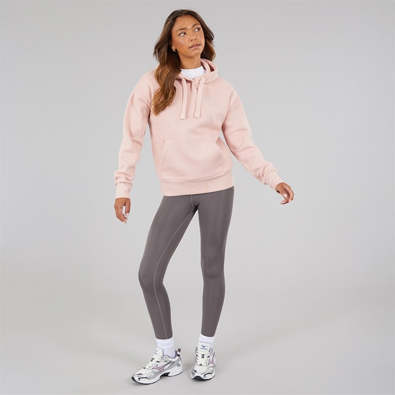 Womens Amba Hoodie With Boucle Graphic Light Dusky Pink - Image 4