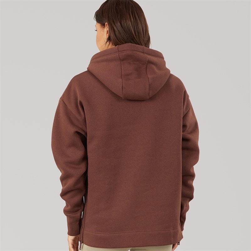 Womens Osta Loose Fit Hoodie Chocolate - Image 2