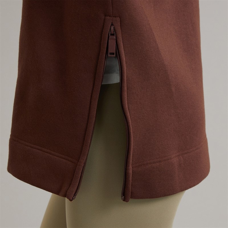 Womens Osta Loose Fit Hoodie Chocolate - Image 3