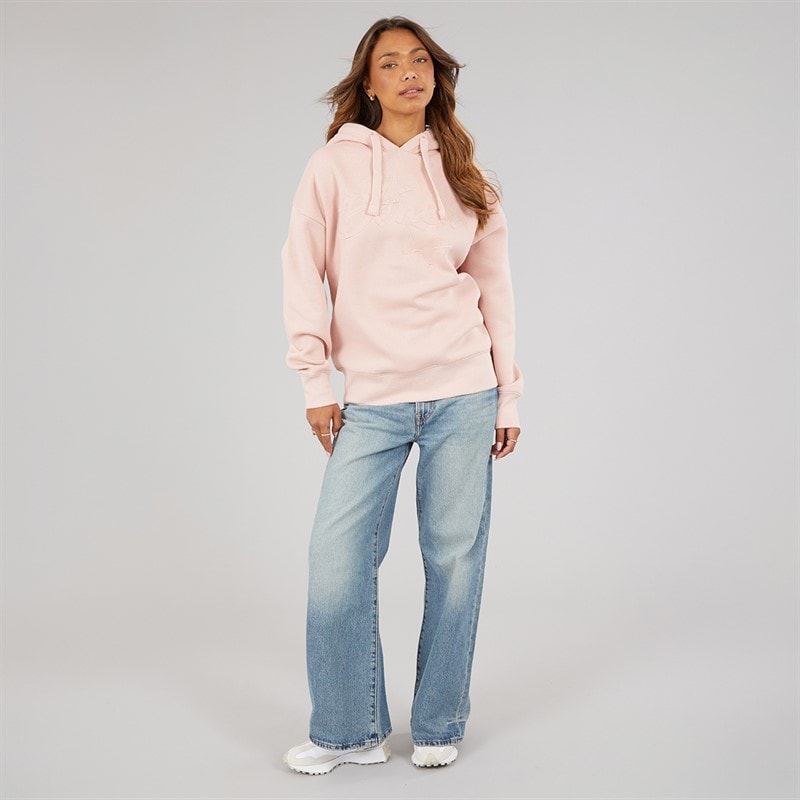 Womens Habbu Oversized Hoodie Light Dusky Pink - Image 3