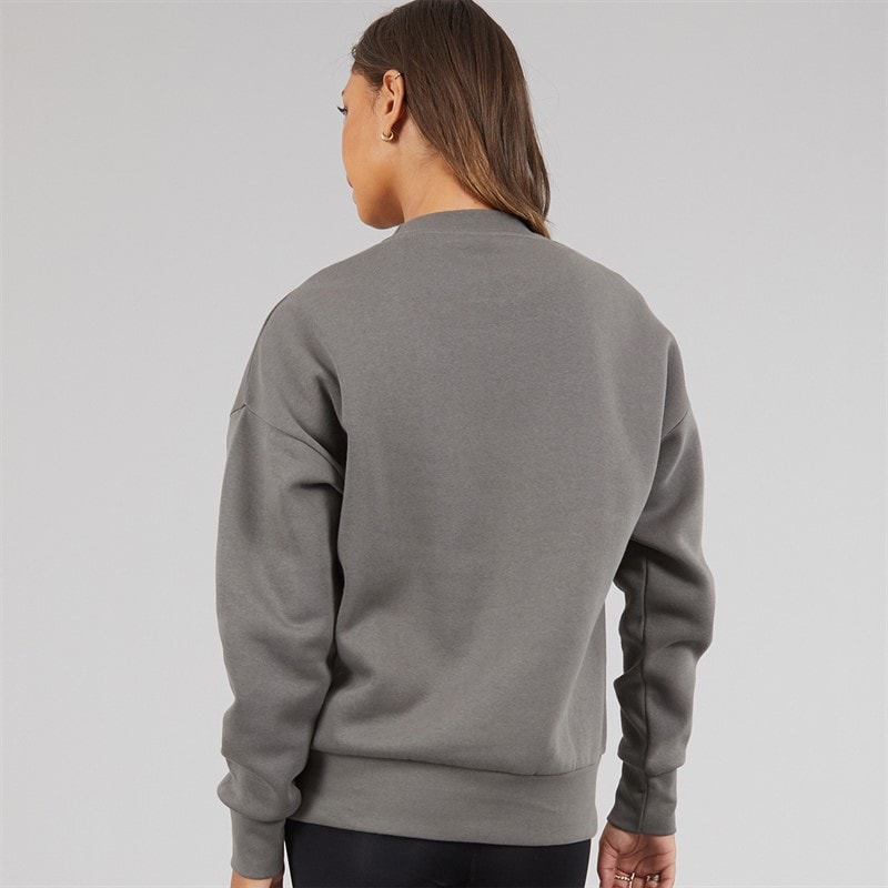 Womens Derma Crew Sweatshirt Charcoal - Image 2