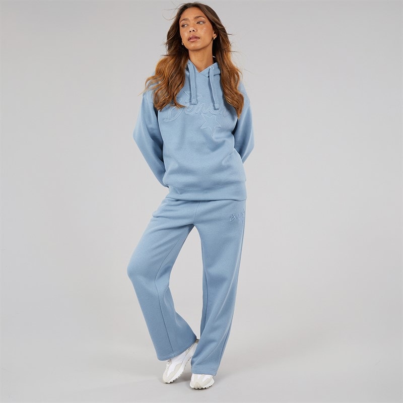 Womens Habbu Oversized Hoodie Steel Blue - Image 4