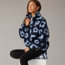 Womens Dessa 1/4 Zip Fleece Navy/Dusky Blue