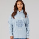 Womens Osta Loose Fit Hoodie Dusky Blue