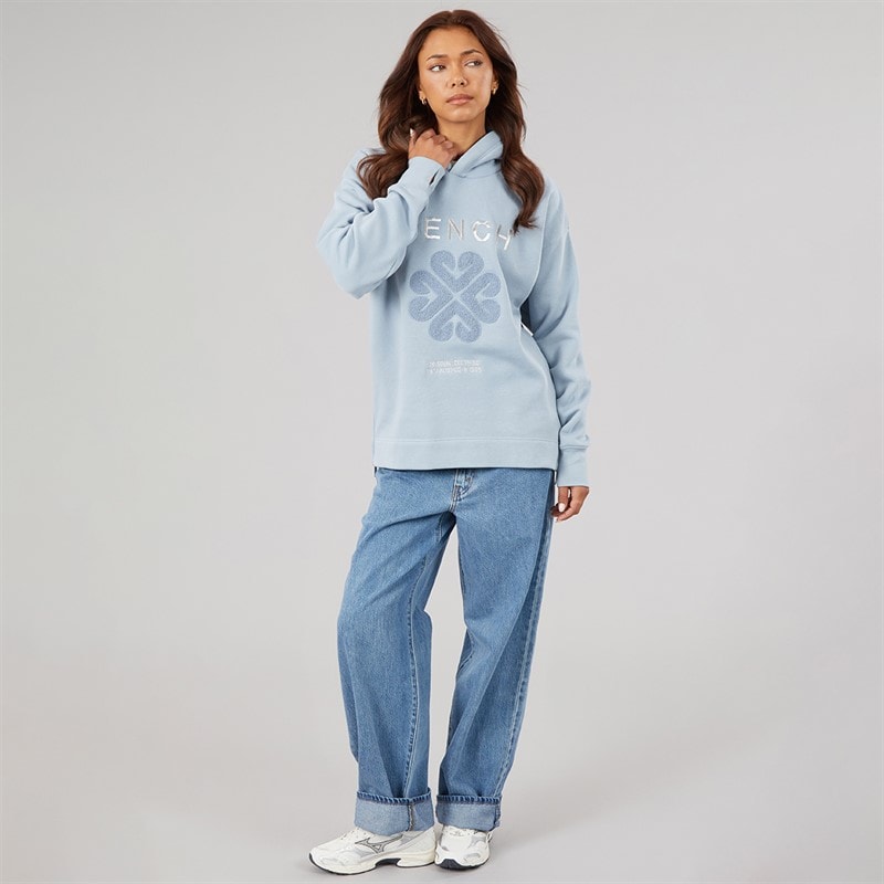 Womens Osta Loose Fit Hoodie Dusky Blue - Image 4