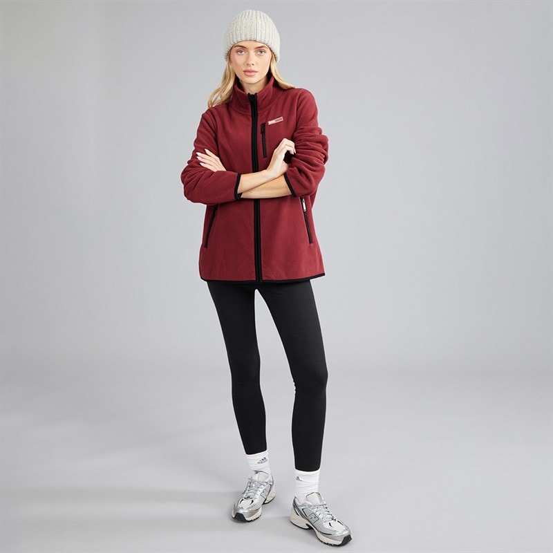 Womens Iren Zip Thru Fleece Cordovan - Image 3