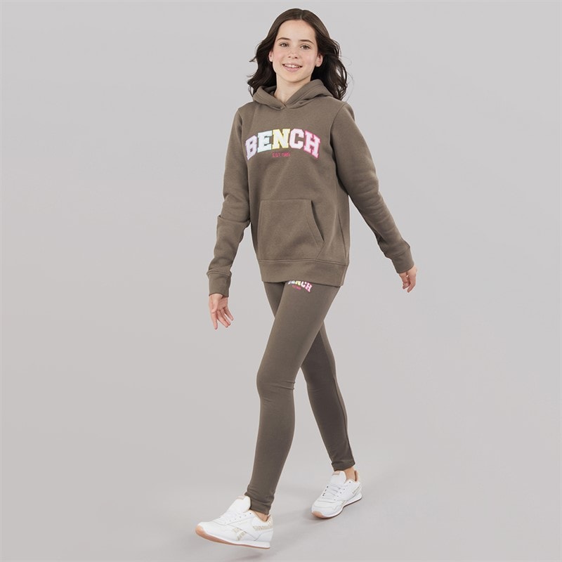 Girls Pixiepop Hoodie And Leggings Set Charcoal - Image 4